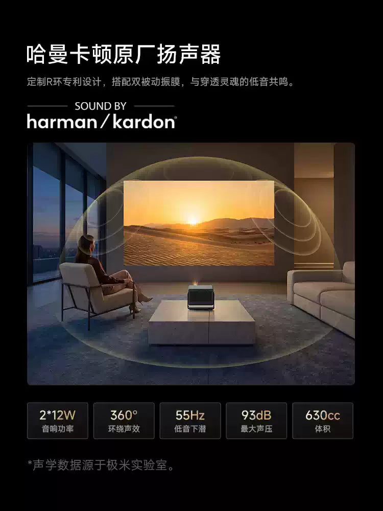 RS30 Pro 4K Optical Zoom Laser Projector | High Brightness Home Cinema for Living Room Bedroom, Global Use