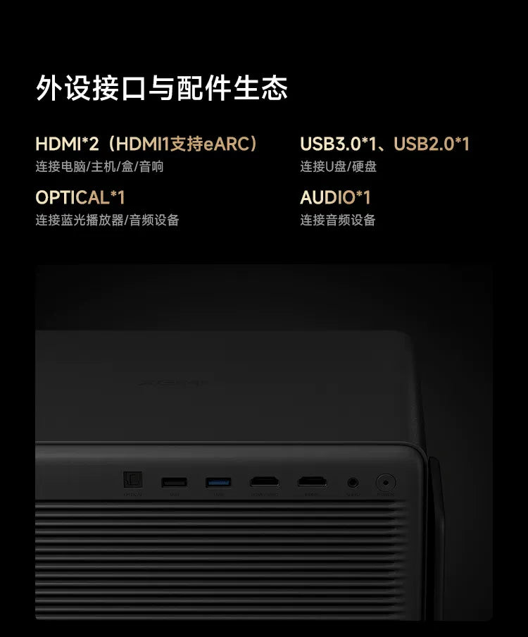 RS30 Pro 4K Optical Zoom Laser Projector | High Brightness Home Cinema for Living Room Bedroom, Global Use