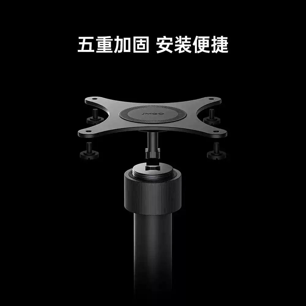 X‑Type Floor Projector Stand｜Wall‑Hug Hidden Adjustable Gimbal Bracket, Cable‑Routing, Heavy‑Duty Anti‑Slip Stable for Home Use