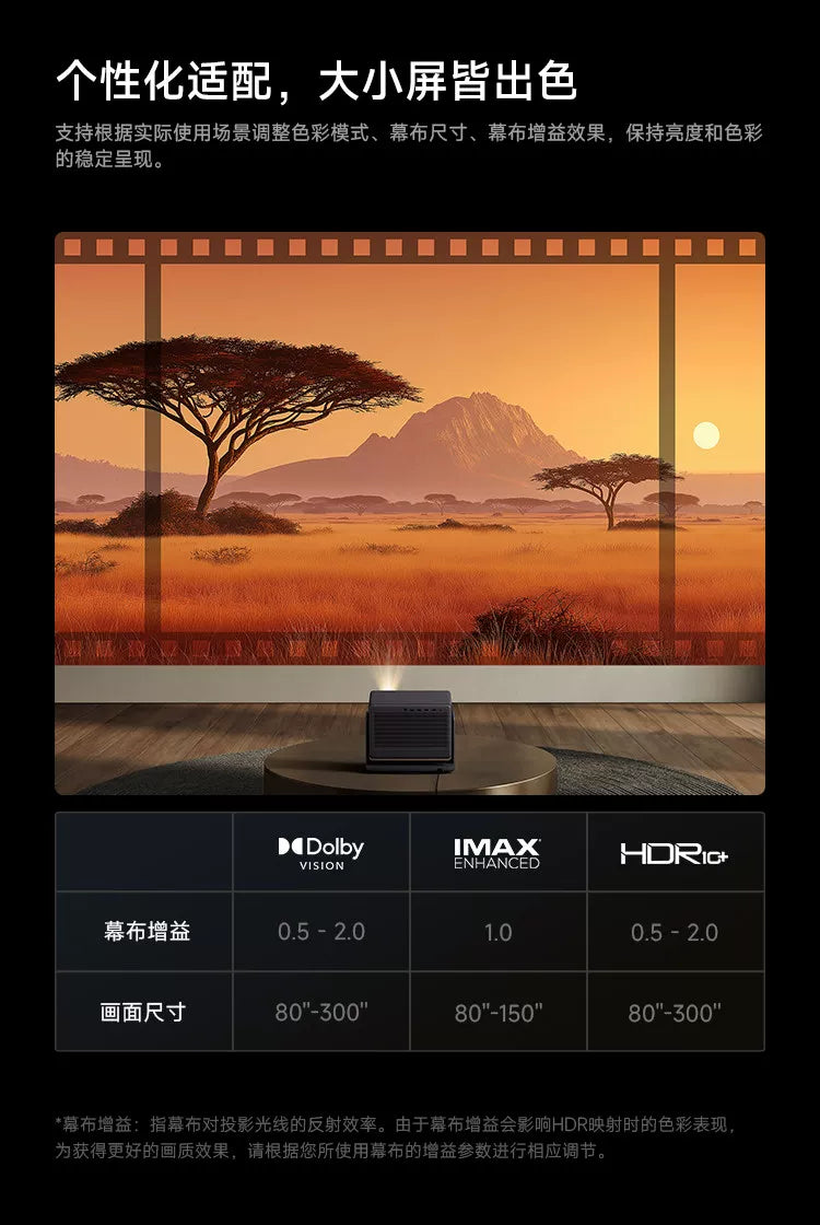 RS30 Pro 4K Optical Zoom Laser Projector | High Brightness Home Cinema for Living Room Bedroom, Global Use