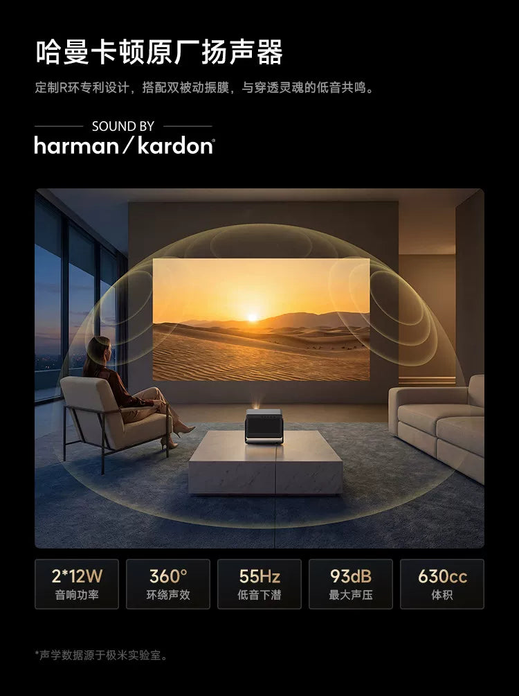RS30 Pro 4K Optical Zoom Laser Projector | High Brightness Home Cinema for Living Room Bedroom, Global Use