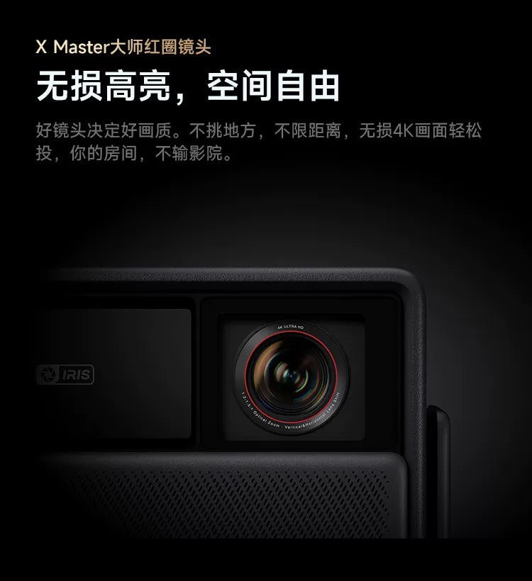 RS30 Pro 4K Optical Zoom Laser Projector | High Brightness Home Cinema for Living Room Bedroom, Global Use